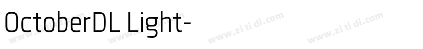 OctoberDL Light字体转换 OctoberDL Light字体转换